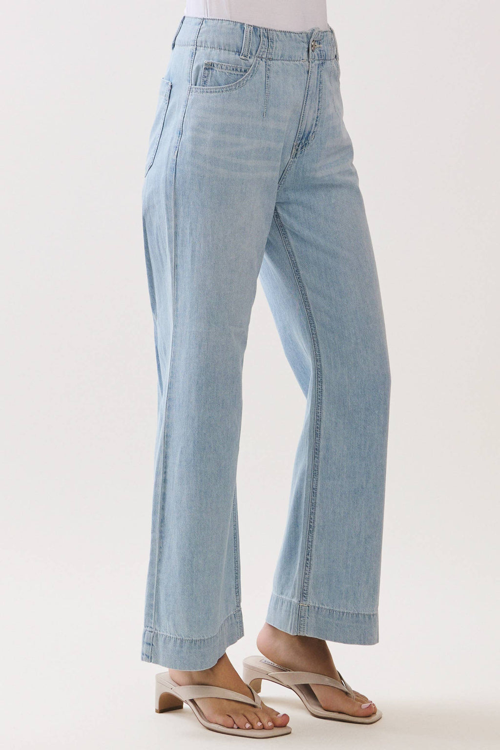 Rosa Light Weight A-Line Darted Jeans