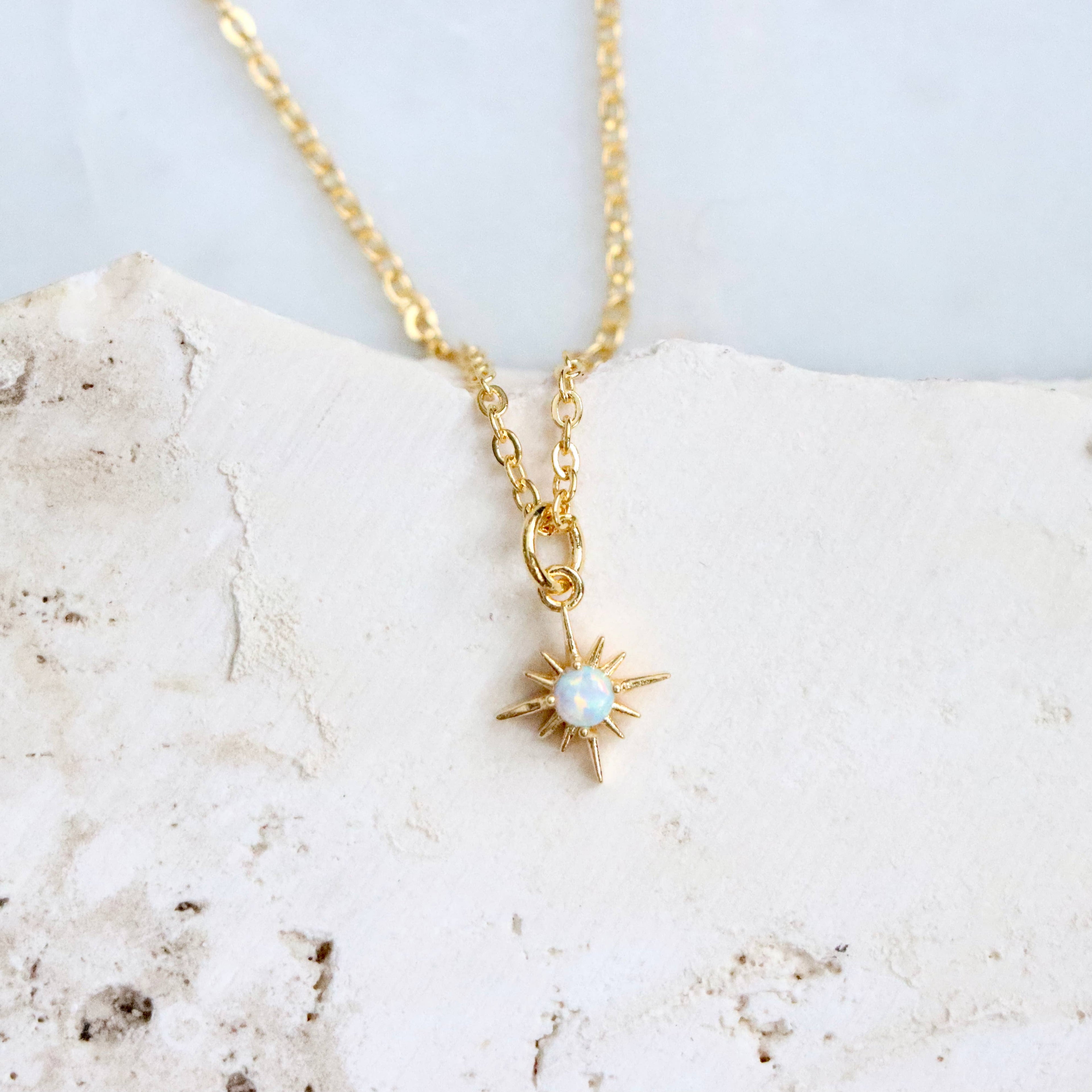 Opal North Star Necklace