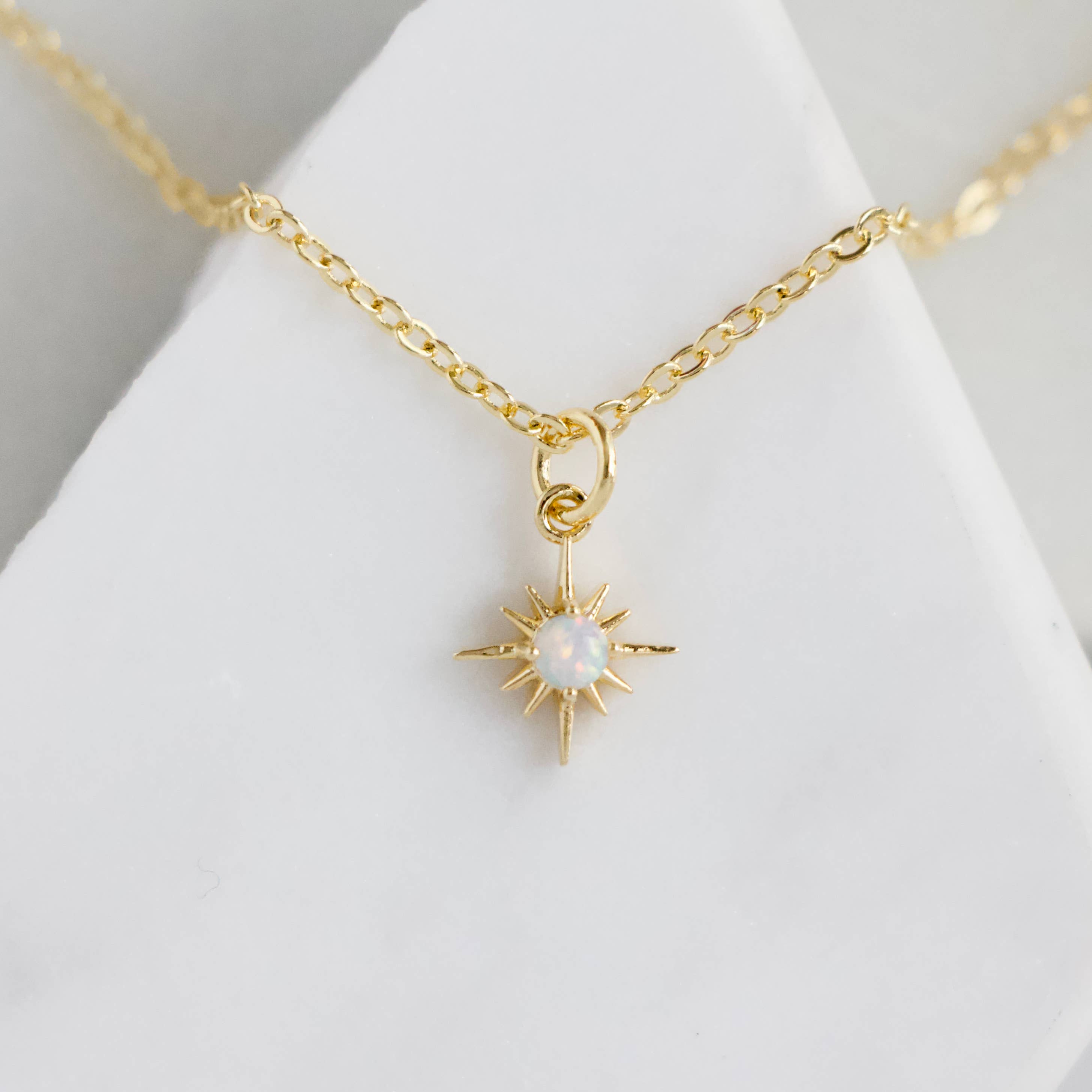 Opal North Star Necklace