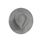 Vegan Suede Tear Drop Hat