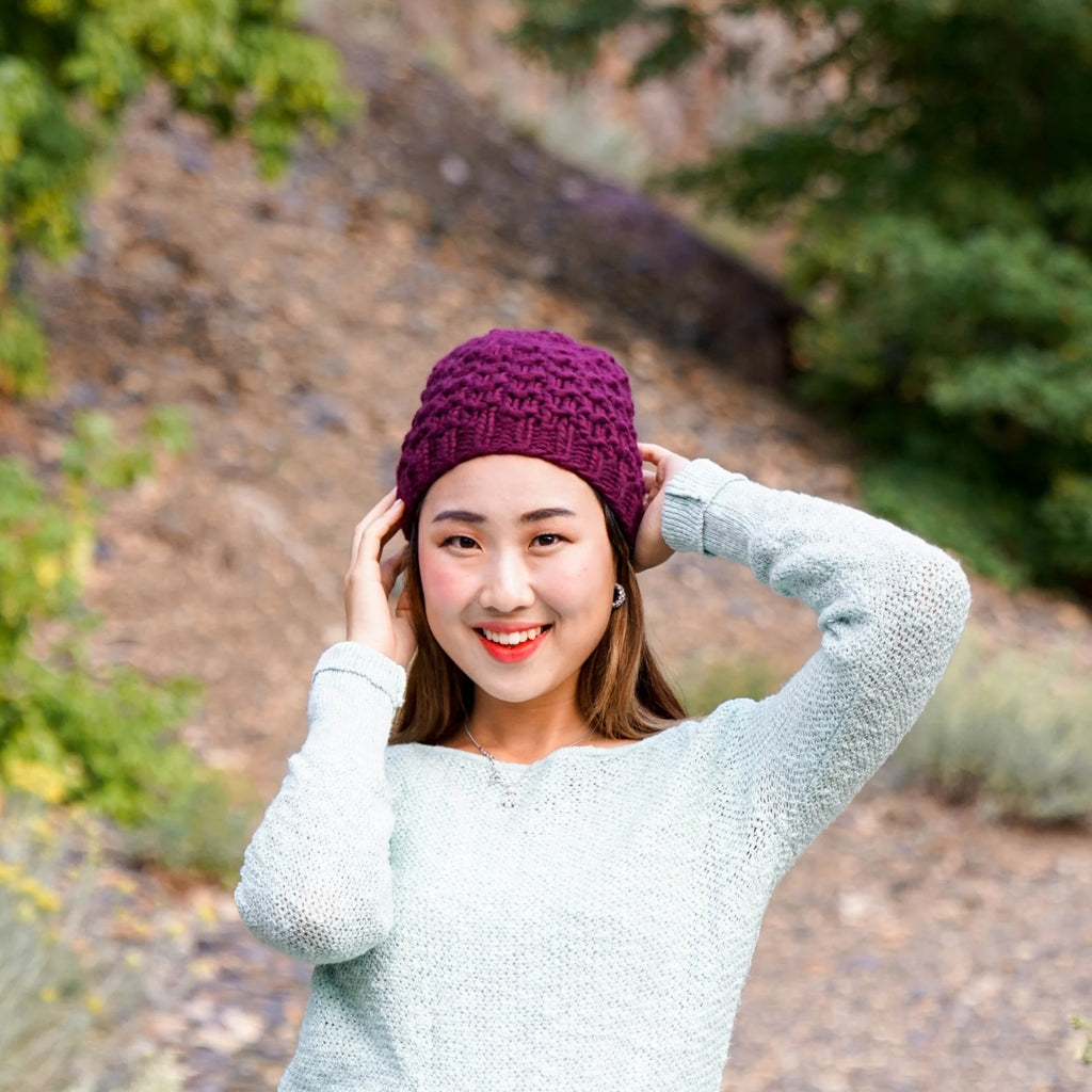 Knitted Cloud Beanie
