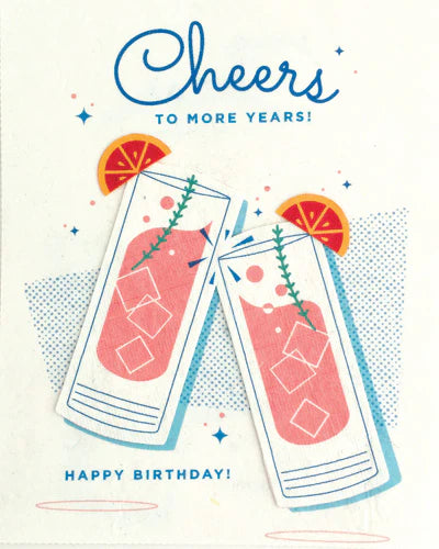Craft Cocktail Birthday Blank Greeting Card