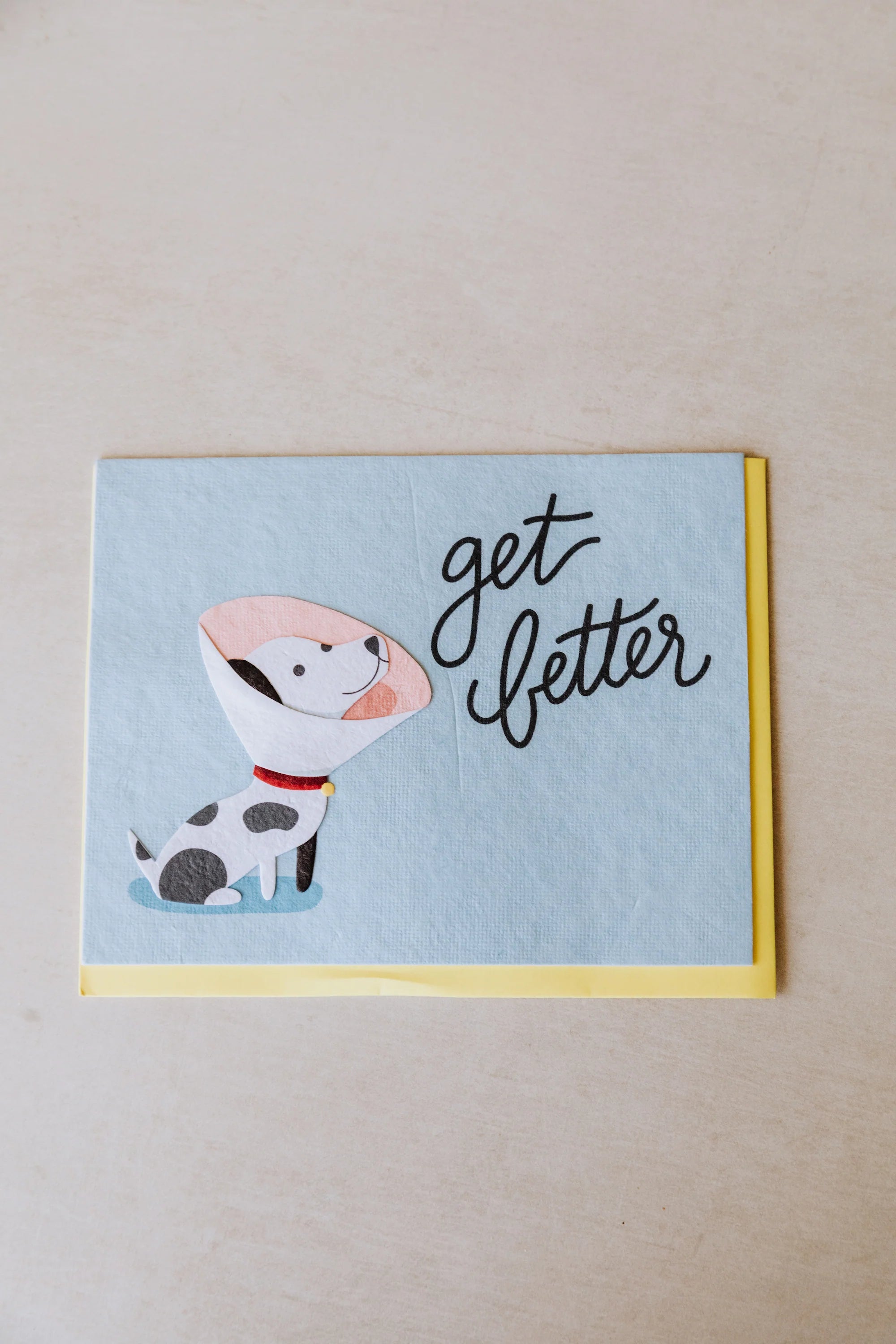 Get Better Dog Blank Greeting Card