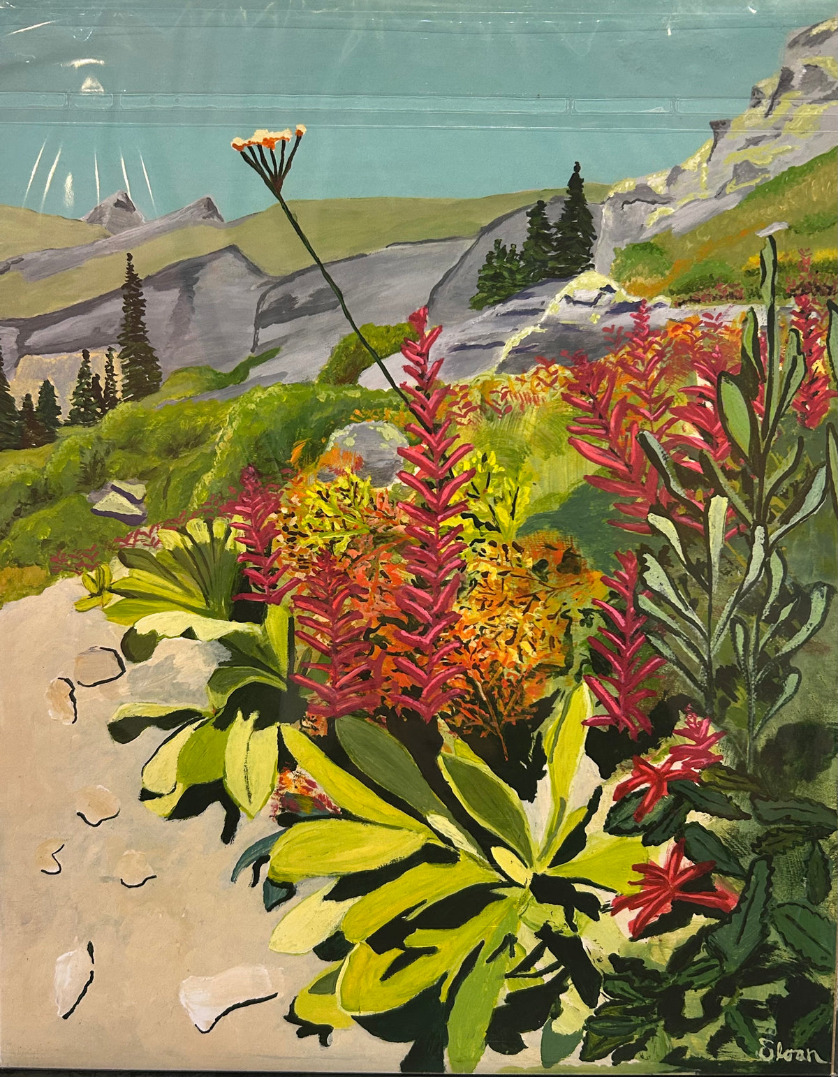 Autumn Ice Lakes Trail Print