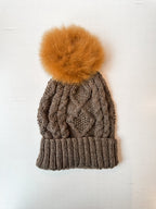 Braided Pom Hat