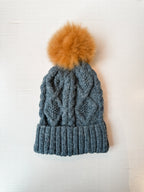 Braided Pom Hat