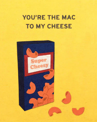 Mac n Cheese Blank Greeting Card