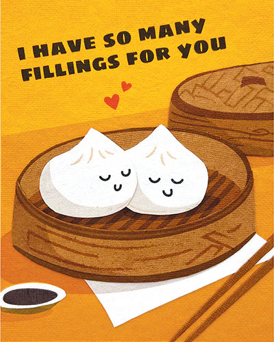 So Many Fillings Blank Greeting Card