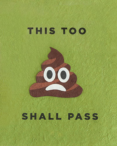 This Too Shall Pass Blank Greeting Card