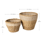 Handwoven Wicker Storage Basket • Savar Planter