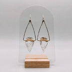 Nala Quartz Crystal Arrowhead Earrings