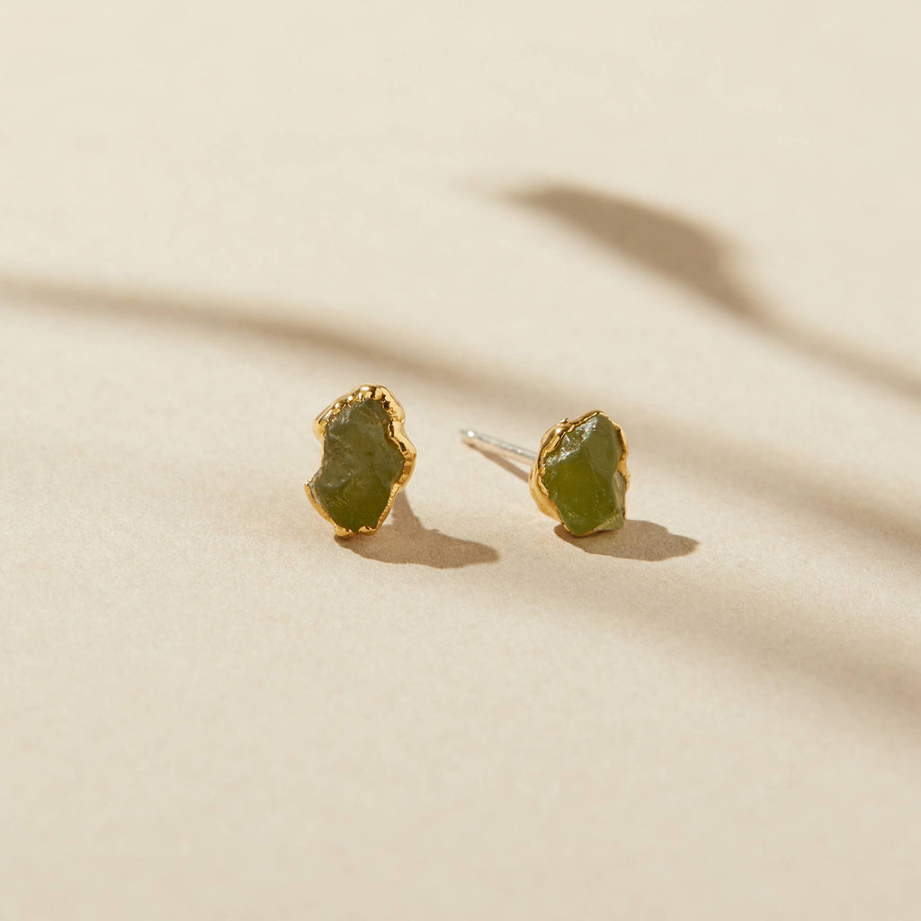 Peridot Stud Earrings
