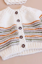 Woodland Stripe Cardigan Baby Kid Back to School Fall Winter