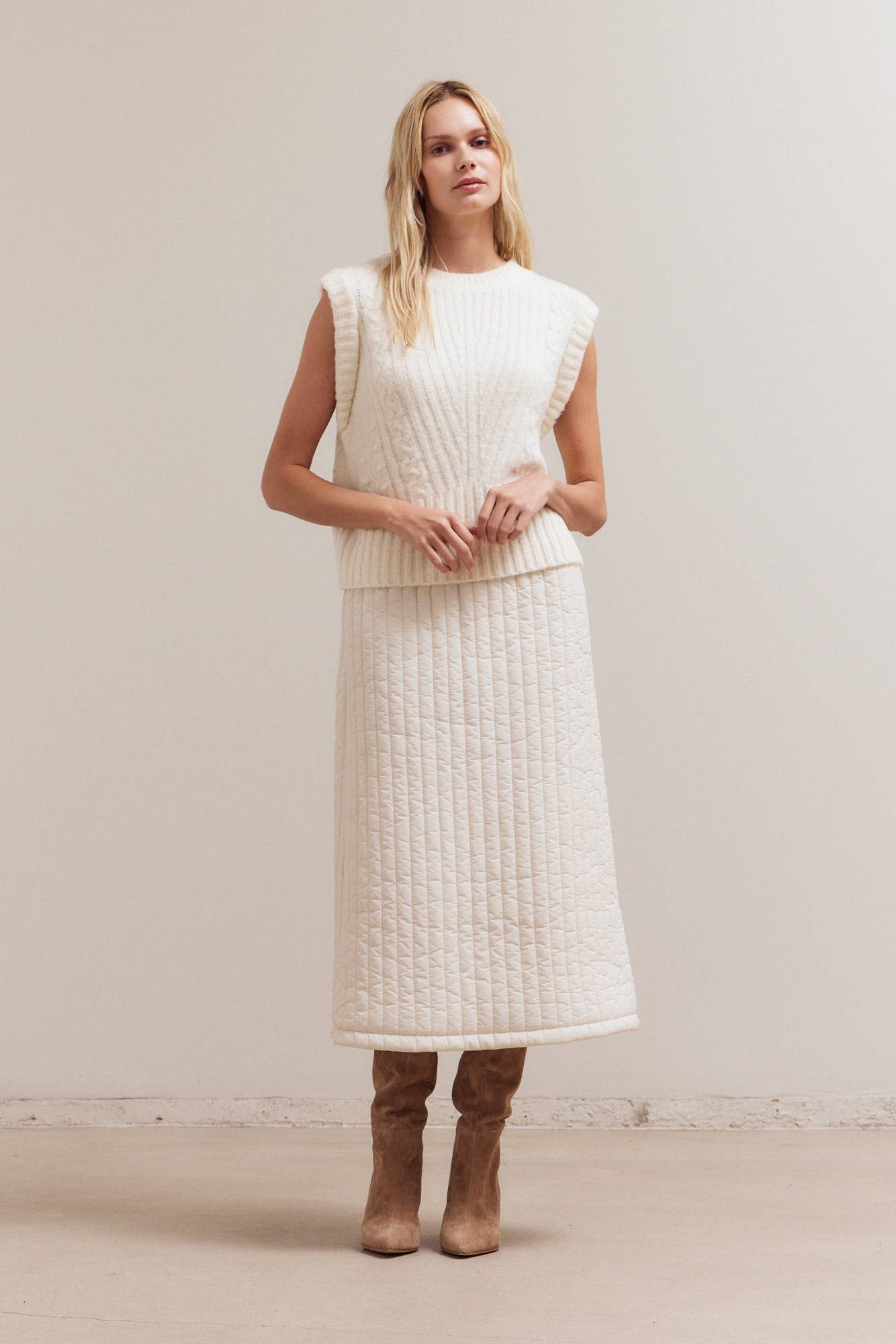 Cable Knit Vest
