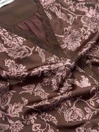 Floral Printed Lace Surplice Top