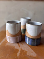 Handmade Ceramic Earth Lines Tumbler