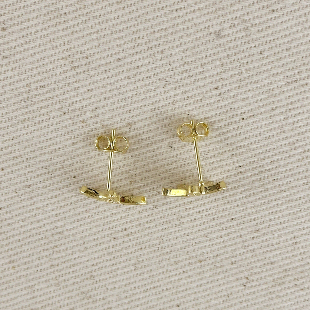 CZ Sea Star Stud Earrings
