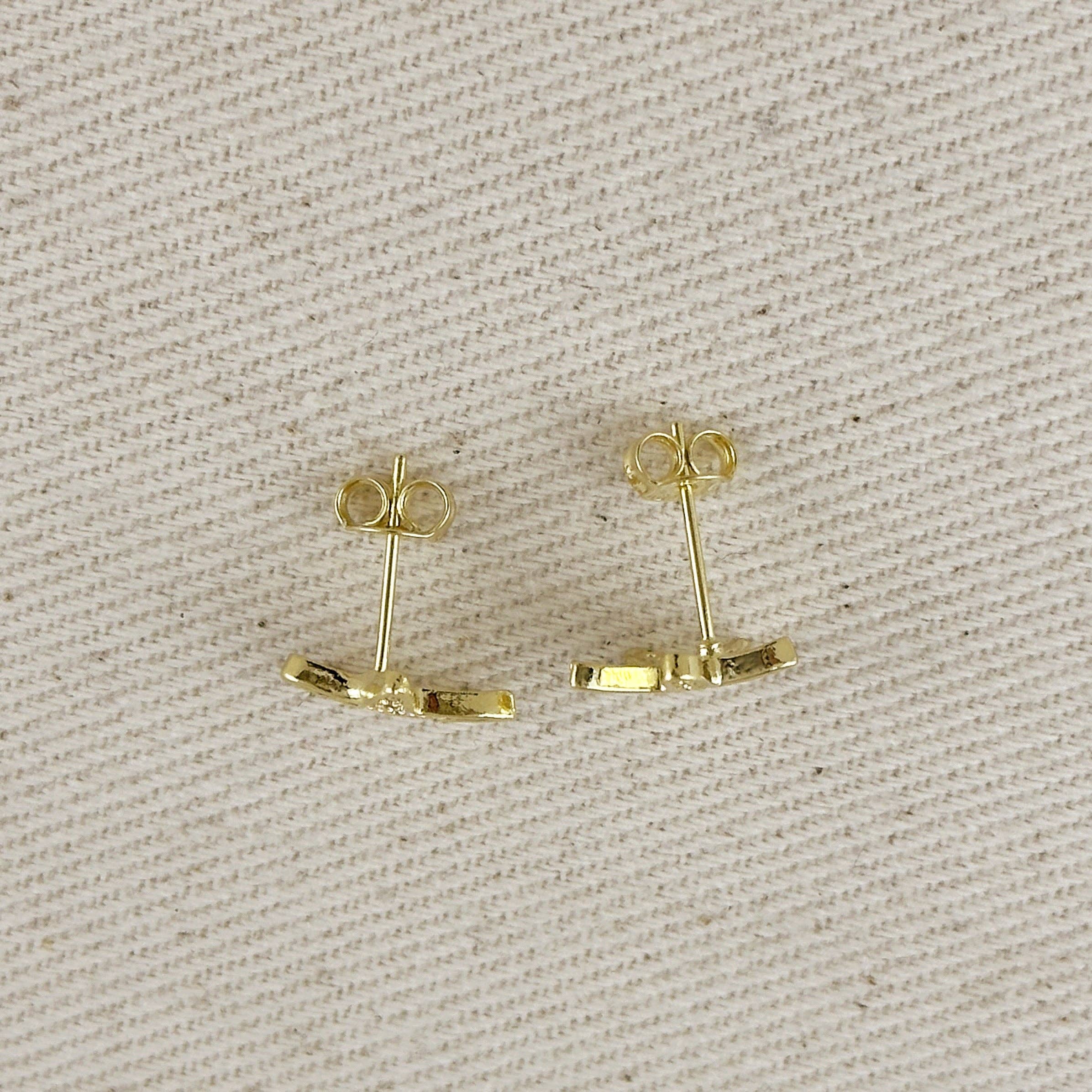 CZ Sea Star Stud Earrings