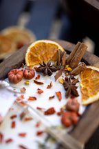 Large Wooden Bowl Fall Soy Candle