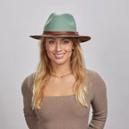 Wool Felt Leather Outdoor Fedora Style - Summit