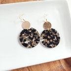 Zoey Earrings - Black & Bronze // Jewelry, Fall