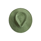 Vegan Suede Tear Drop Hat