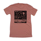 Travel West Tee- Mauve