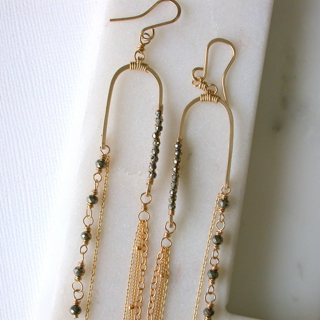 Pyrite Balancing Act Earrings