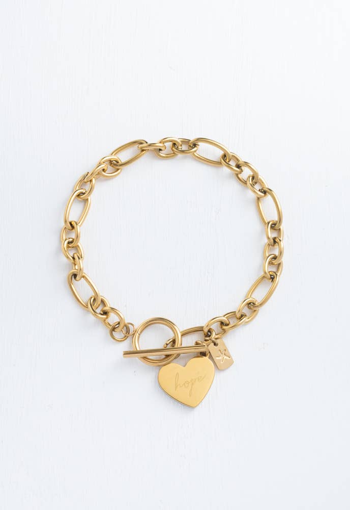 Give Hope Bracelet in Gold