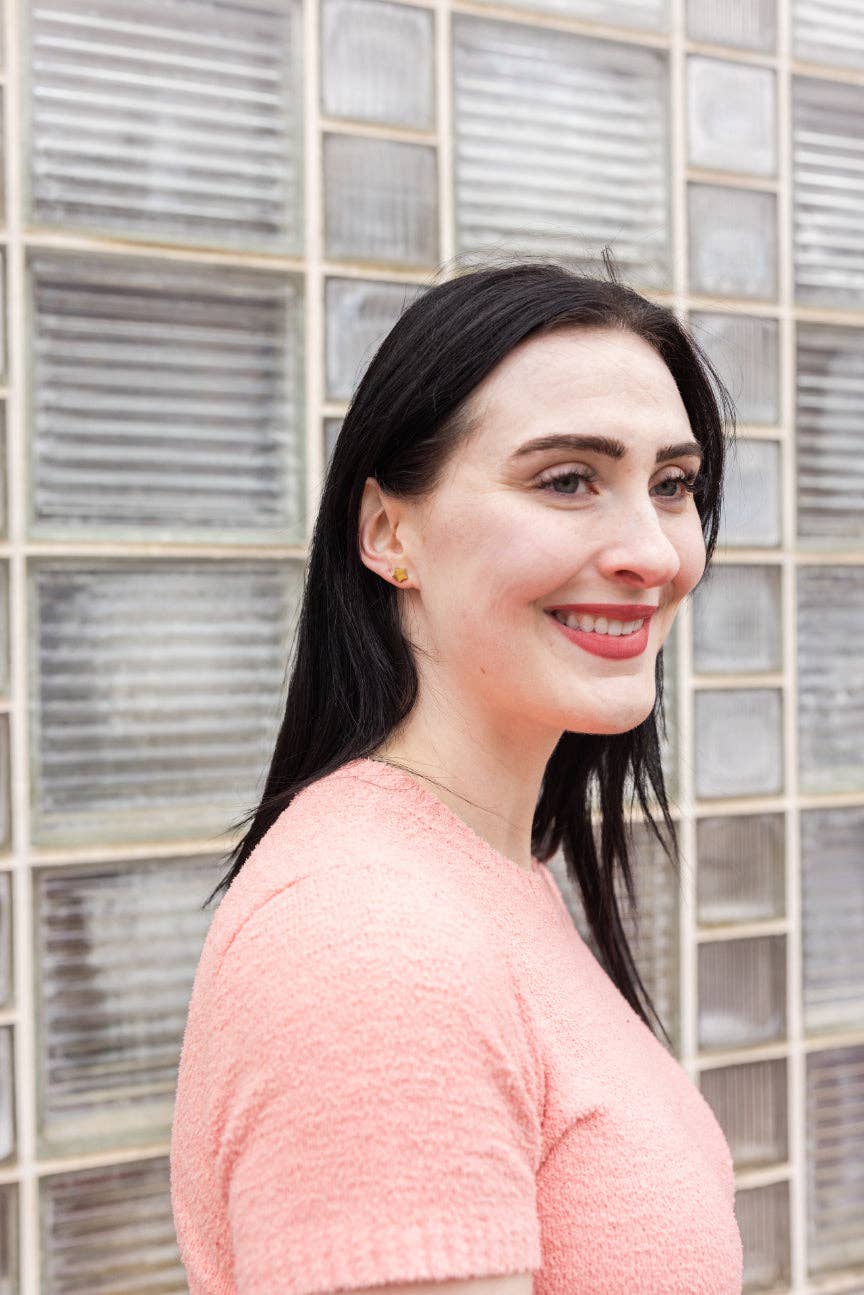 Gold Luxe Star Studs