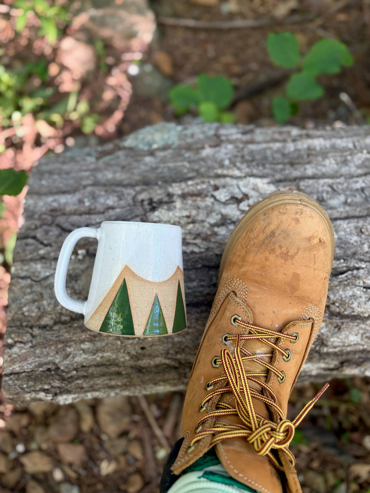 Evergreen Peaks - Handmade Ceramic Mountain Landscape Mug