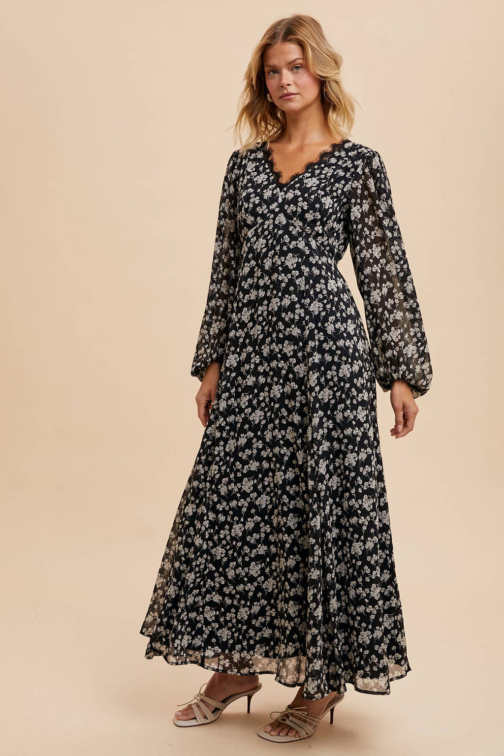 Floral Lace Maxi Dress
