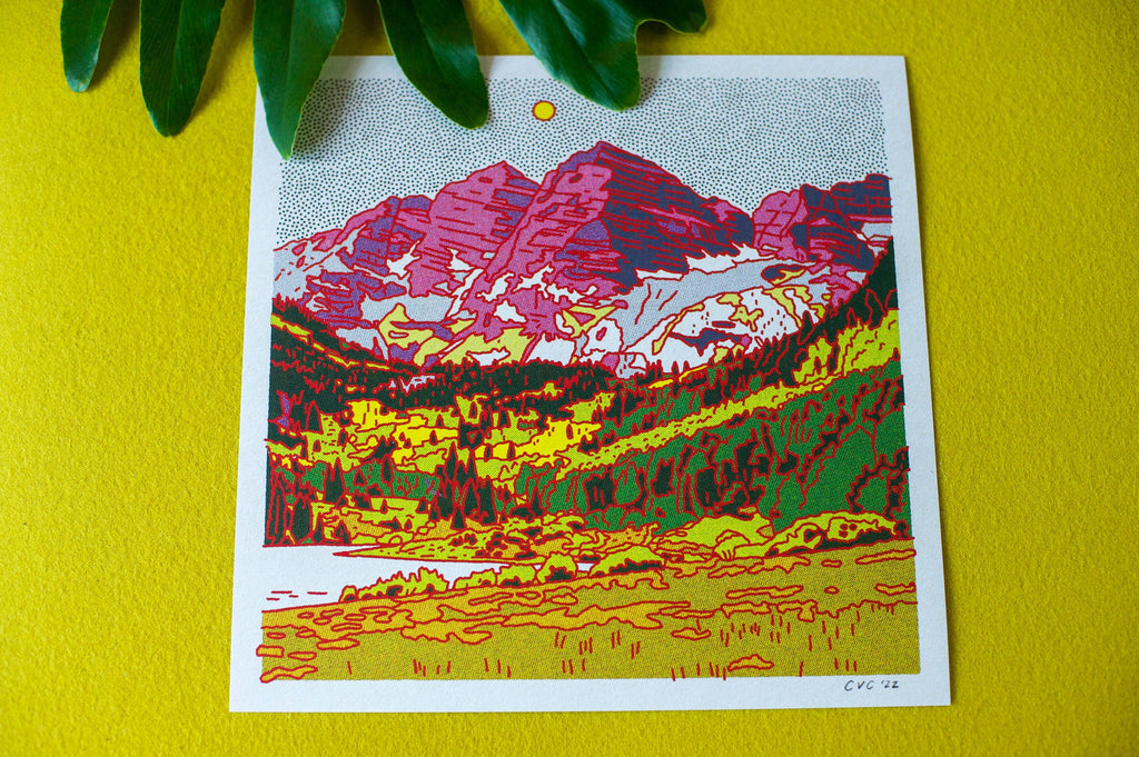 The Maroon Bells Art Print