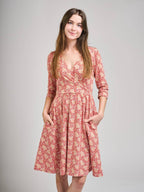 Callie 3/4 Sleeve Wrap Dress Matisse Vermillion