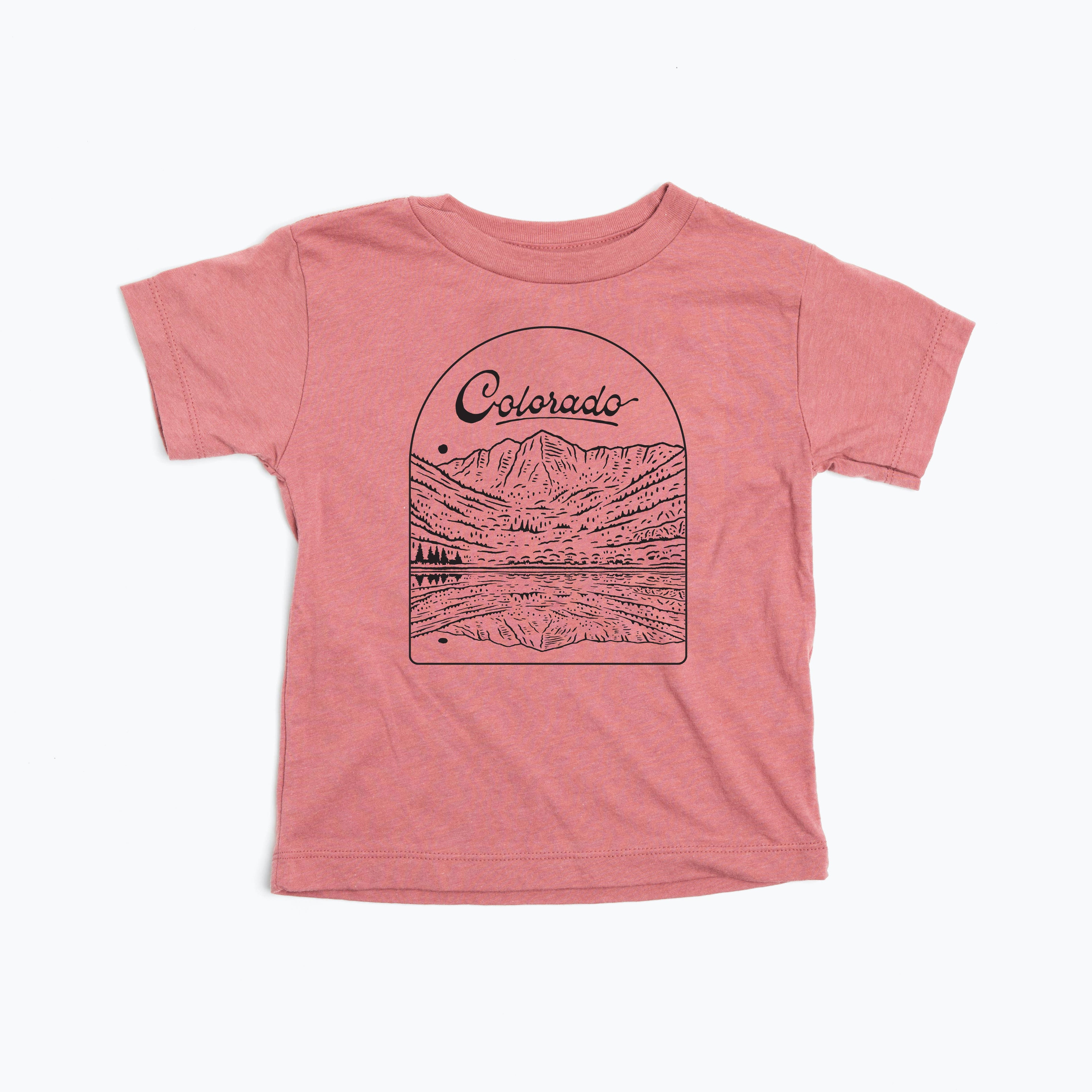 Kids Maroon Bells Tee-Muave 