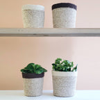 Handwoven Storage Basket • Agora Plant Basket - White