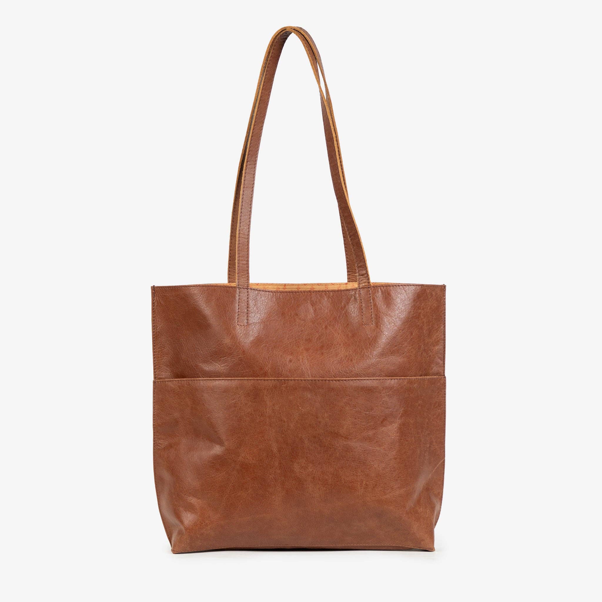 Pebbled Leather Everyday Tote - Vintage