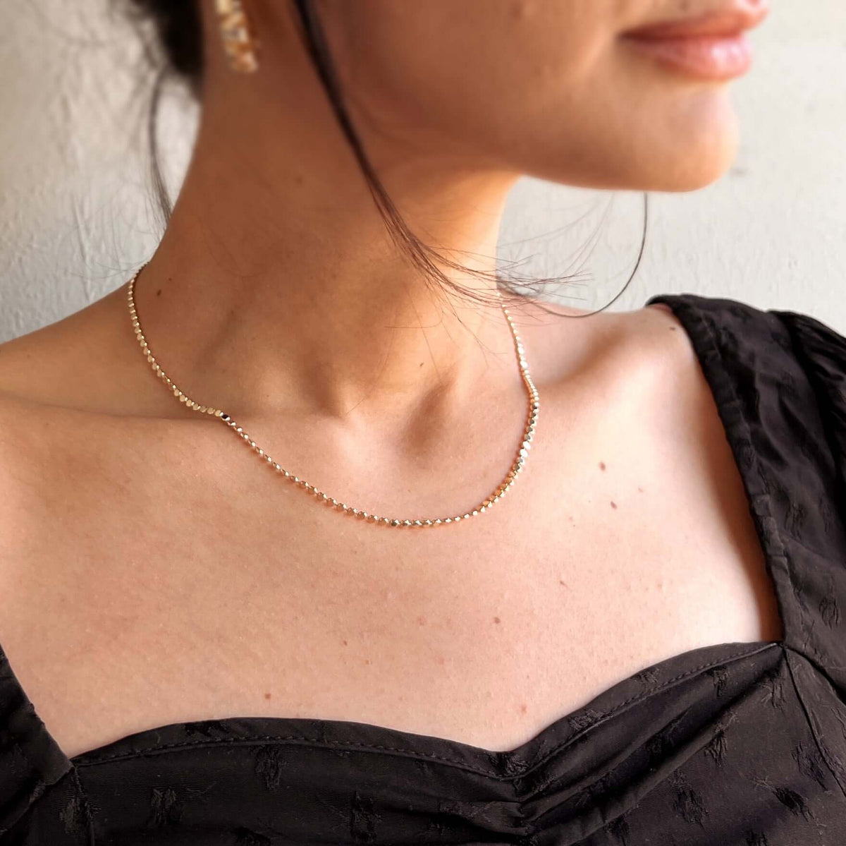 2mm Dot Chain Necklace