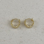 Flower Huggies Hoop Earrings