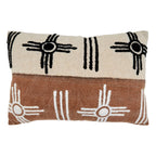 Two-Tone Design Throw Pillow