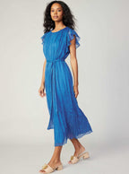 Flutter Sleeve Crinkle Dress