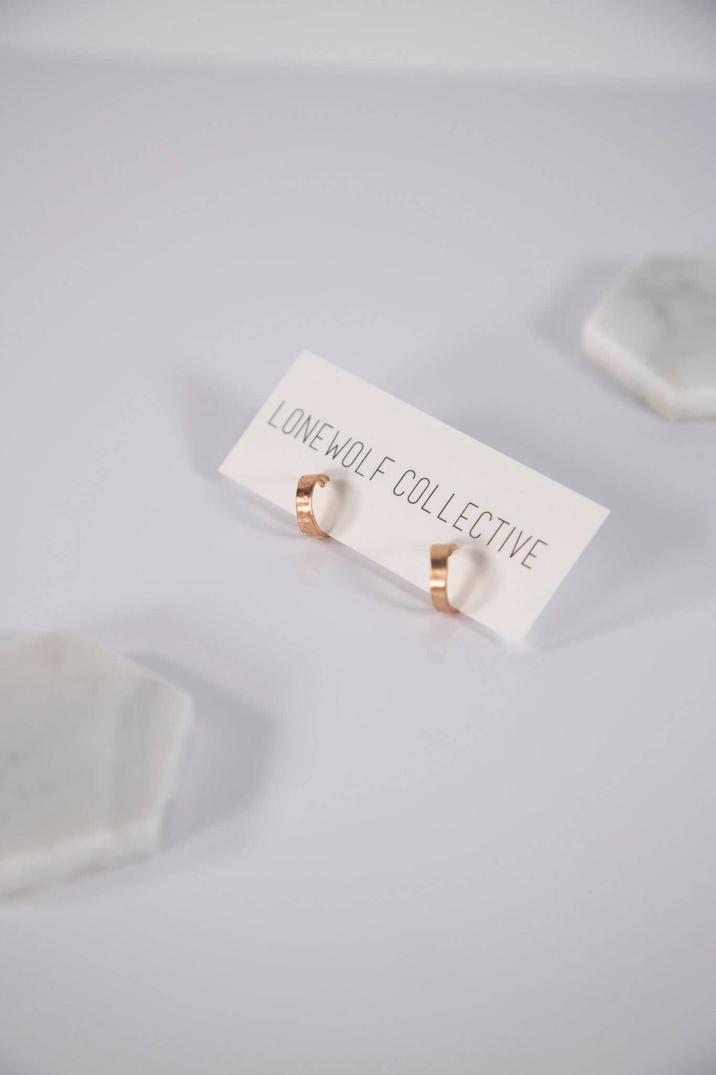 Tiny Fat Recycled Hoop Earrings