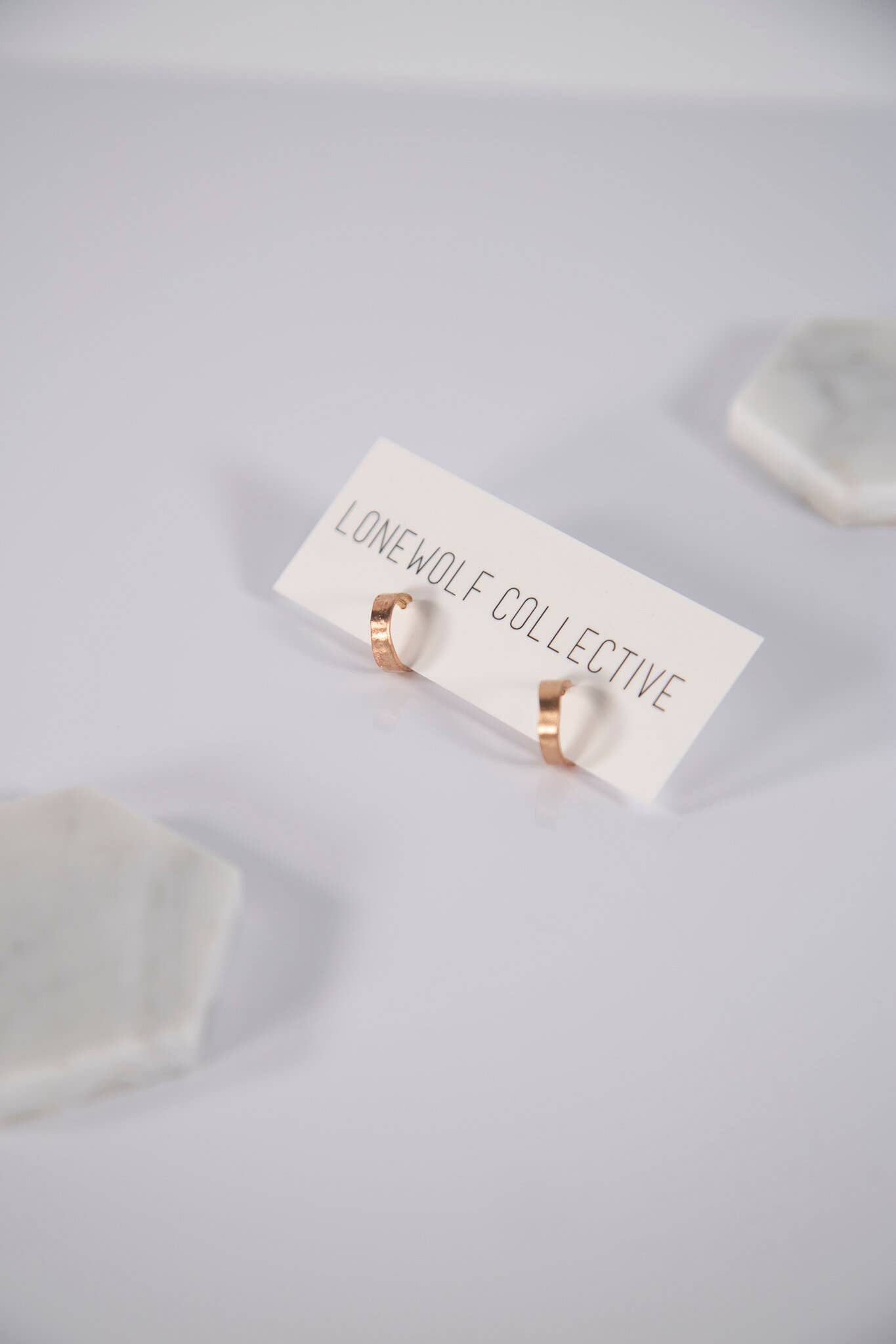 Tiny Fat Recycled Hoop Earrings