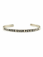 Progress Over Perfection Cuff Bracelet