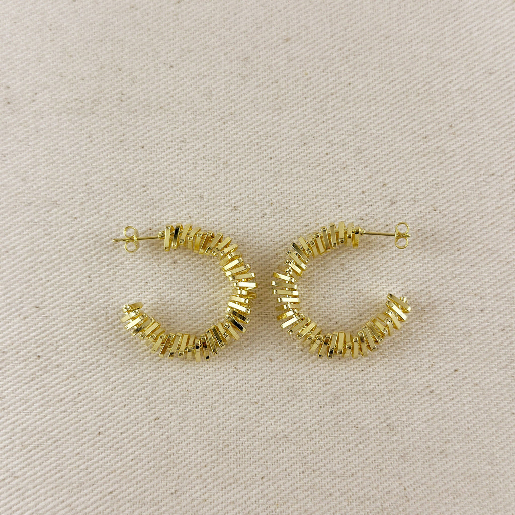 Twisted Shapes C-Hoop Earrings
