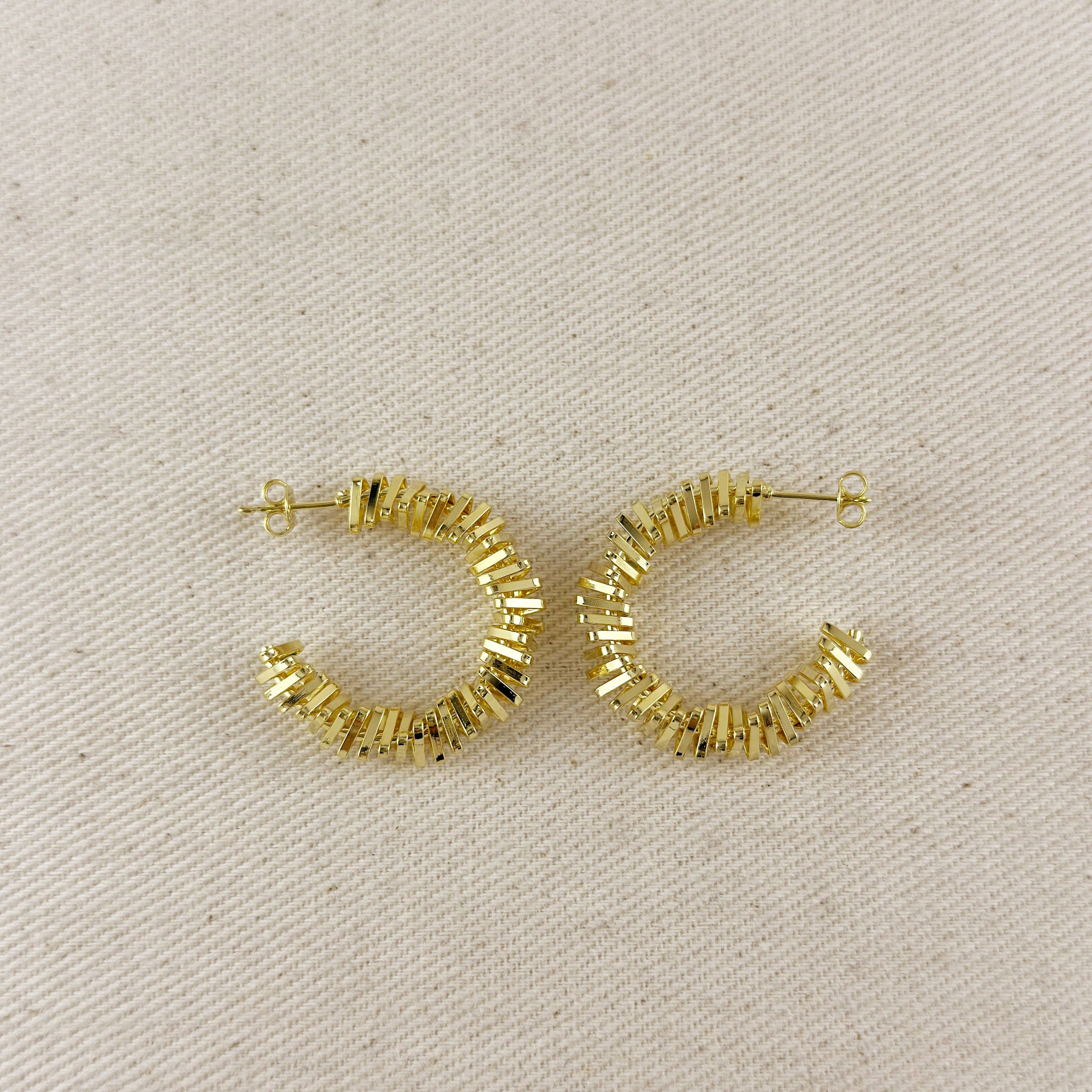 Twisted Shapes C-Hoop Earrings