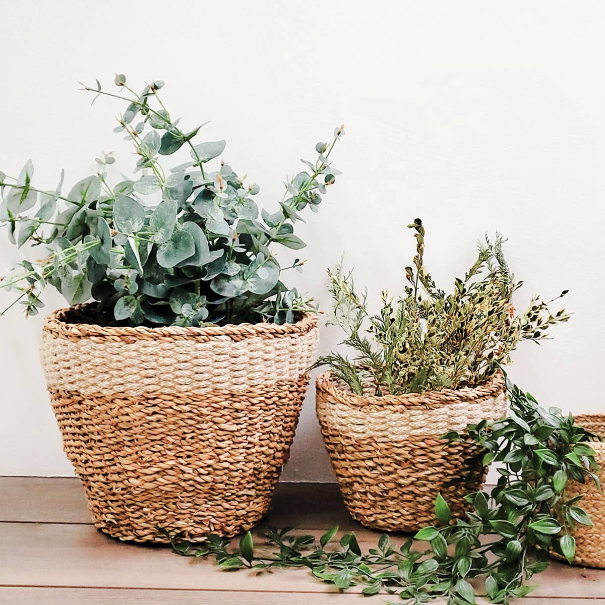 Handwoven Wicker Storage Basket • Savar Planter