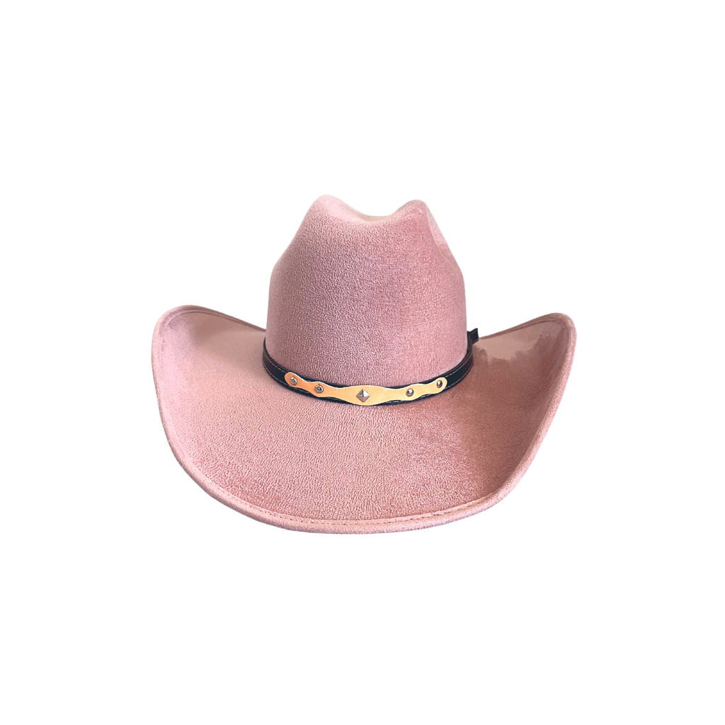 Vegan Suede Western Cowboy Hat