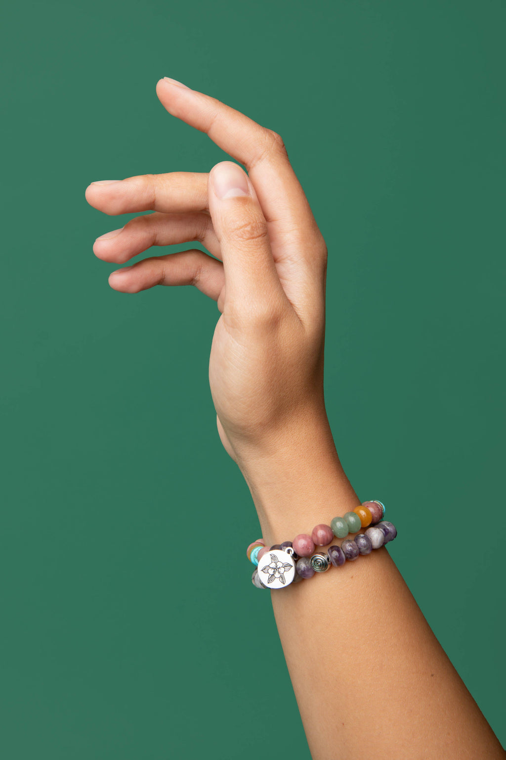 Colorado Wildflowers Bracelet  |  Souvenir Gemstone Bracelet