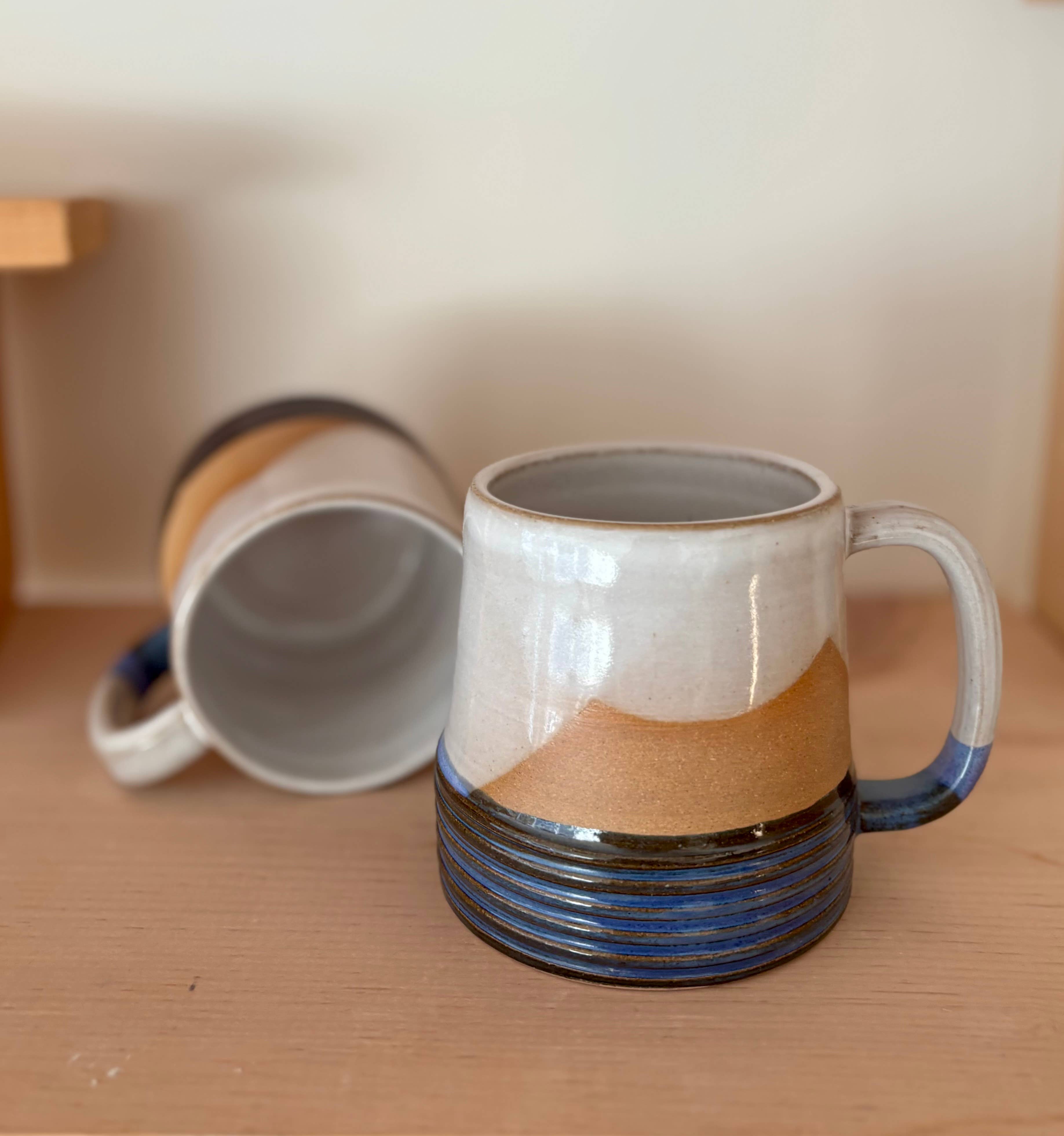 Handmade Ceramic Earth Lines Mug